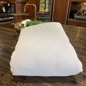 Target brand white Cal King Mattress Protector with elastic anti slip